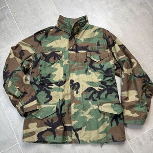 US Army M65 Field Jacket M Regular Woodland Camo Cold Weather Coat